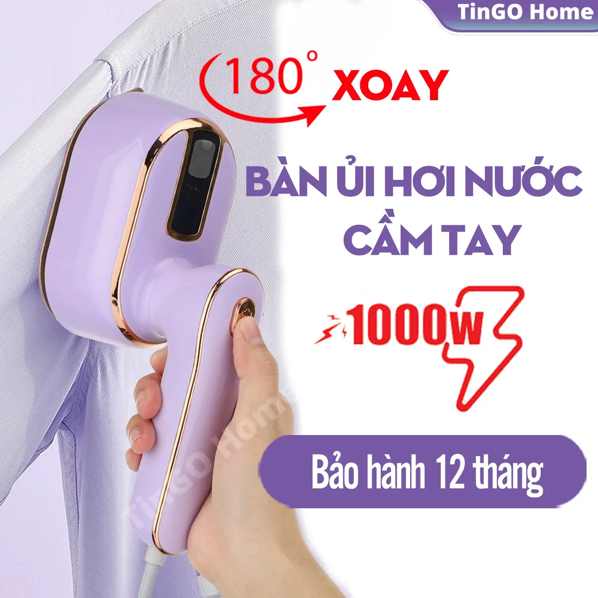 Bàn ủi mini du lịch hơi nước TinGO xoay tay cầm gấp gọn mang đi du lịch có 2 chế độ bàn là hơi nước, là khô; bàn là hơi nước mini cho sinh viên, gia đình nhỏ Ủi Quần Áo Là Quần Áo Ủi Hơi Nước ban  ui bàn  ủi bàn  ủi