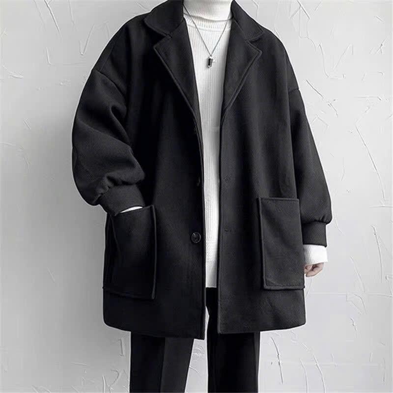 Áo Khoác Dạ Nam Dáng Dài Siêu Dày Măng Tô Phong Cách Hàn Quốc nam nữ đều mặc được - Menswear, Jacket