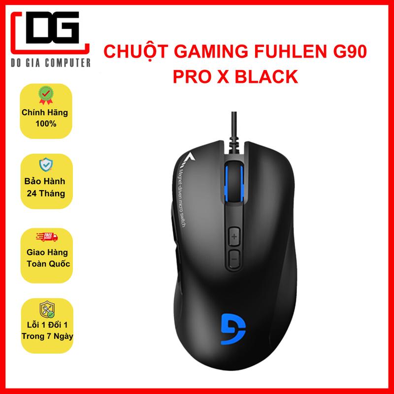 Chuột Máy Tính Gaming Fuhlen G90 Pro X series Black USB - Hàng chính hãng bảo hành 2 năm