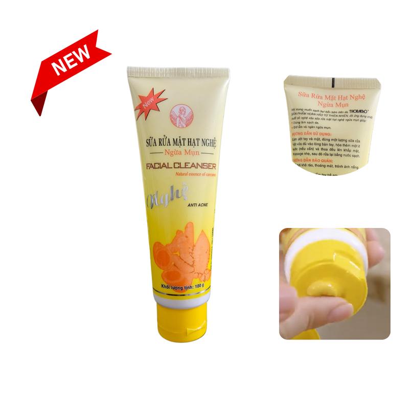 Sữa rửa mặt hạt nghệ ngừa mụn Thorakao 100g Skincare