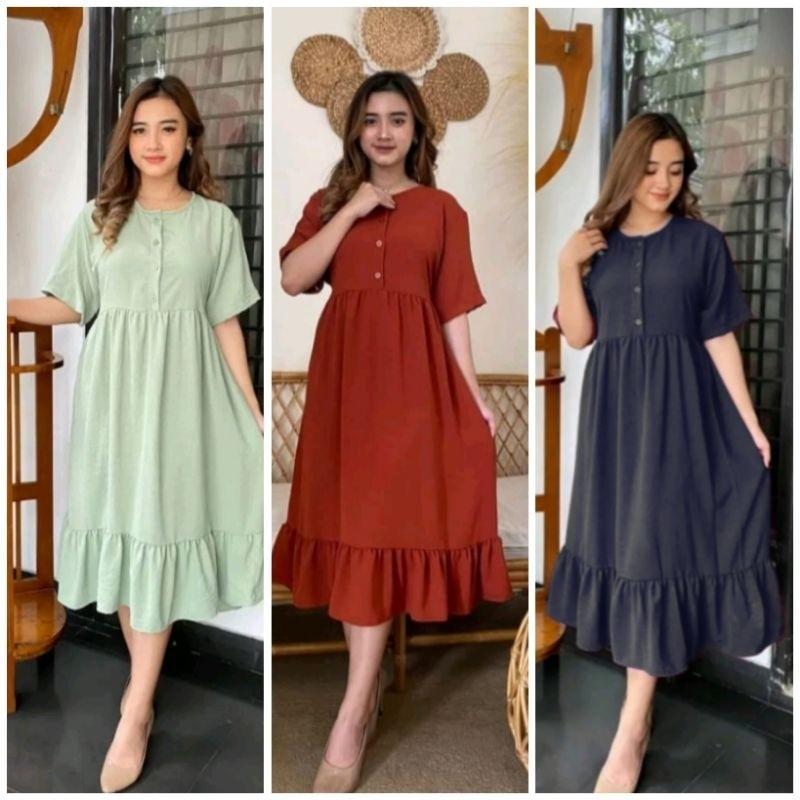 PAKET USAHA 3 PCS DASTER CRINKLE 100 RIBU DAPAT TIGA NADIRA DRESS KRINGKEL PREMIUM Airflow Busui 7