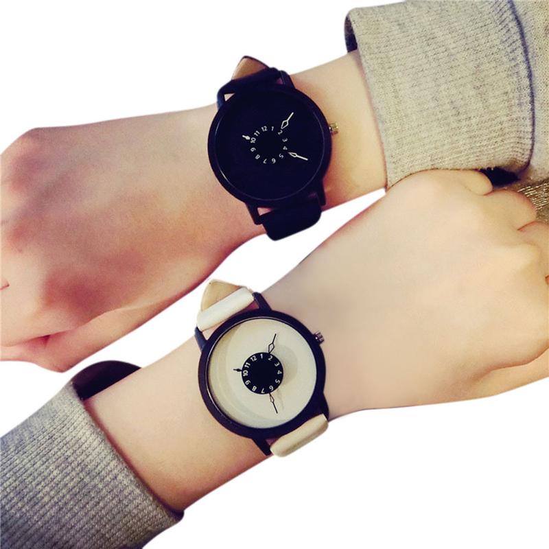 Product Introduction of Women's Watch Black and White Neutral Style Fashion Watch Elegant Women Atmosphere Quartz Watch 27