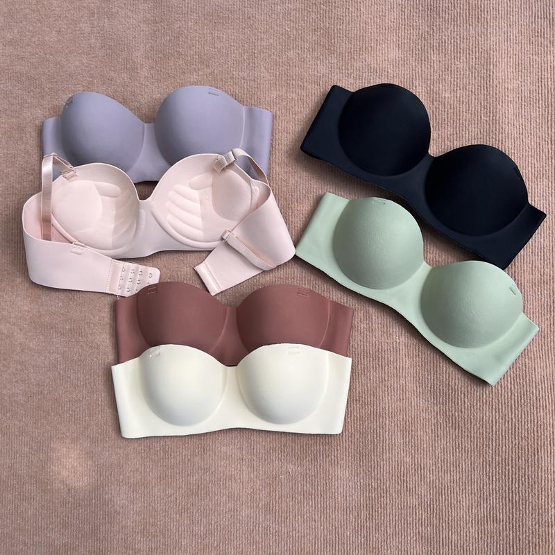 Combo 3 áo lót Nữ ,Women su trơn cúp ngang đệm bàn tay 3 phân bảng màu basic.Cup Bra Cúp Ngực