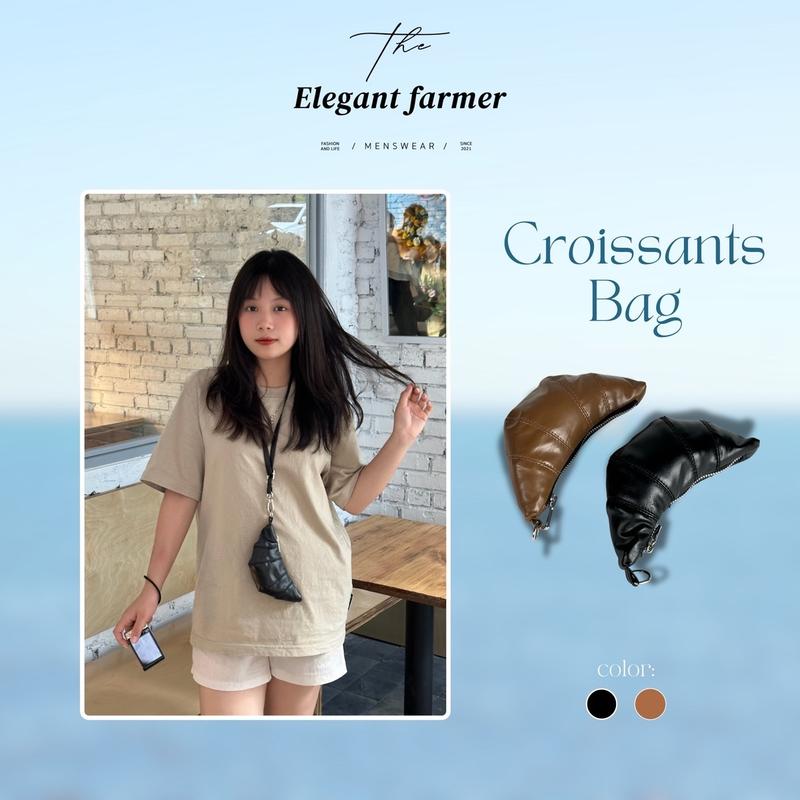 The Elegant Farmer Túi mini bánh sừng bò phụ kiện 2024.