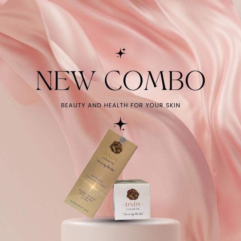  Bộ Sản Phẩm Chăm Sóc Da Kemface Rose Và Sữa Rửa Mặt C3 Tinh Chất Gạo Cho Nam Và Nữ 