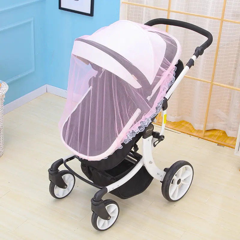 Stroller Mosquito Net Extra Space Encrypted Mesh Full Cover Baby Universal Stroller Mosquito Net Cover