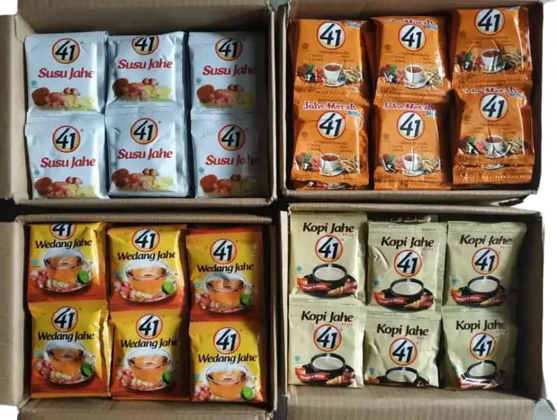 Minuman Jahe 41 Jahe Menghangatkan badan stamina isi 10 saset Instan 0