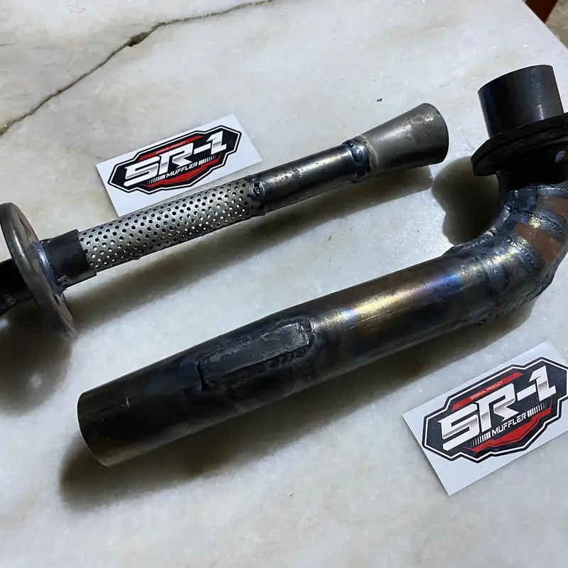 Leher dan saringan knalpot ukuran 32-35 yamaha fizr standar bobok khusus balap/roadrace Motor 1
