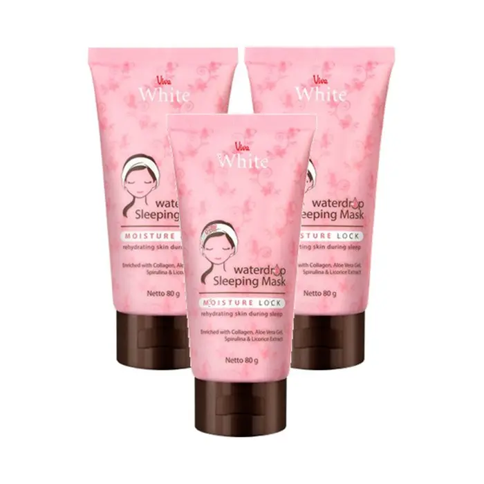 Viva White Waterdrop Sleeping Mask / Viva Masker Tidur Pink