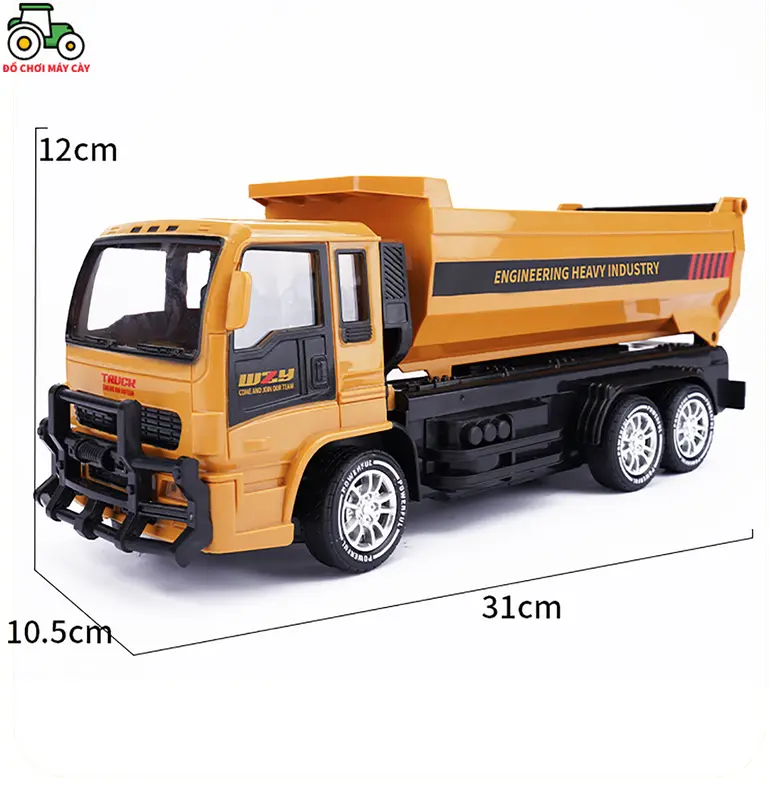 Xe ben - Điều khiển từ xa (RC), nâng hạ thùng ben, lốp cao su; xe công trình; MCT10 7