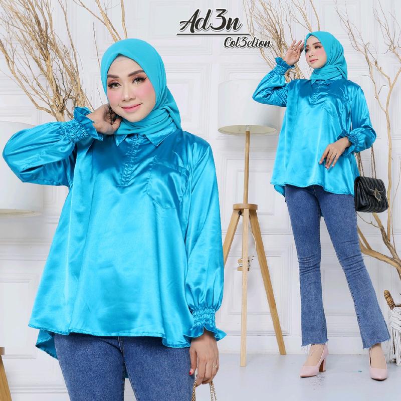 Kemeja Wanita Casual dan Formal Satin Silk Premium Standar Nyaman 3