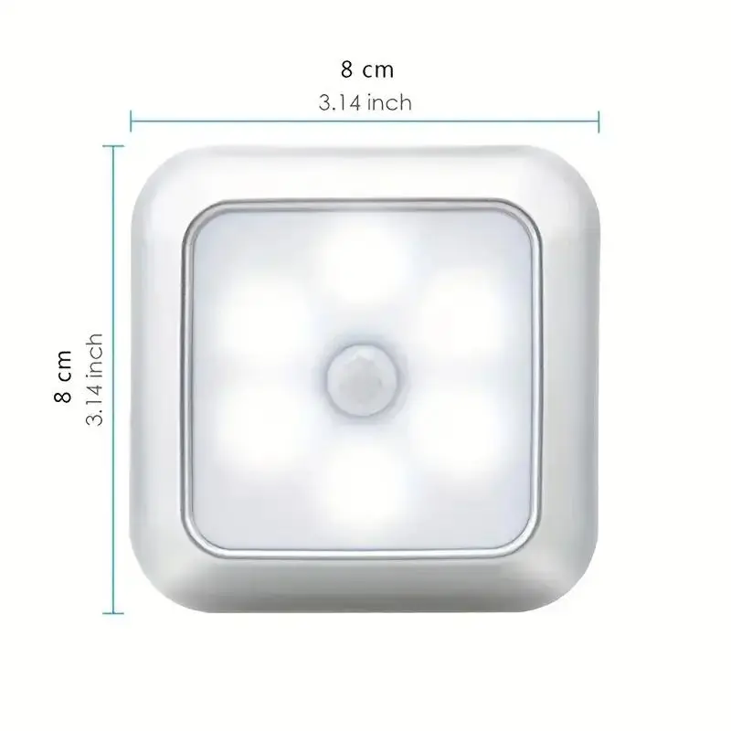 Motion-Sensing Night Lights, 1 Count Stair Wireless Night Lights, Suitable for Cabinet, Toilet, Wardrobe Decoration, Home, Modern, Interior 1