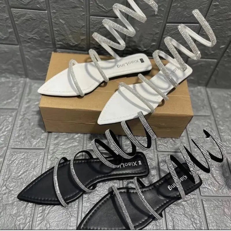 Sandanl bệt mũi nhọn soàn xoắn ốc,sang chảnh có bigsize 35-44