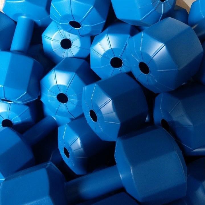 1 Cục tạ nhựa 5kg ( đÃ nhồi ruột ) 6