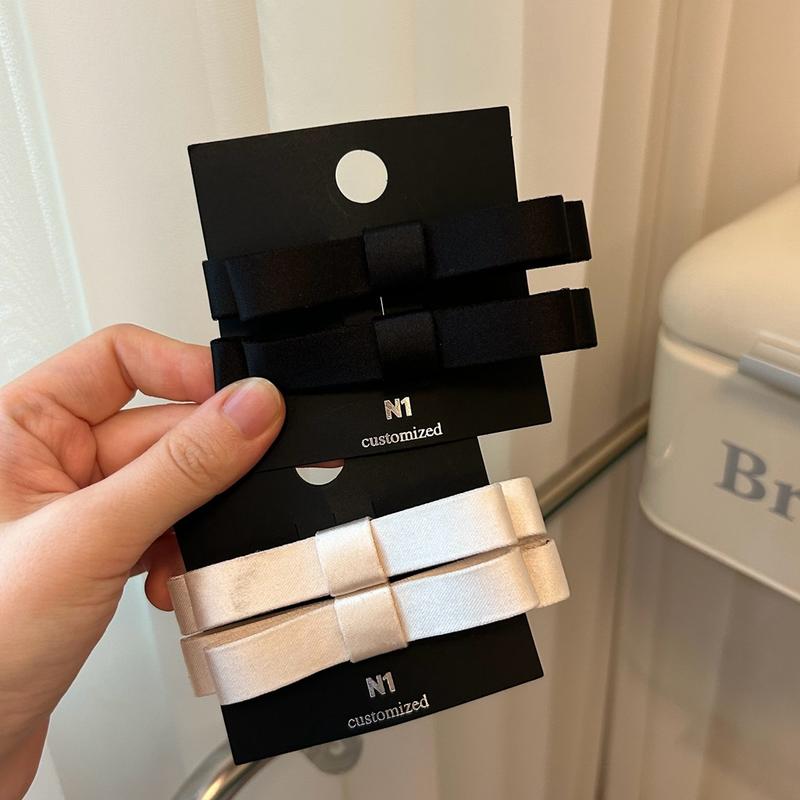 Kẹp Mái Nơ Lụa Mỏ Vịt Tiểu Thư 328 - Phụ Kiện Cài Tóc Nữ - Women