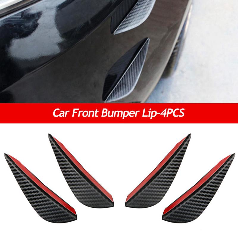 Product Introduction of 4Pcs Car Front Bumper Lip Decoration Diffuser Shunt Fin Body Spoiler Canard Universal Auto Modified Canard Exterior Parts #448240 29