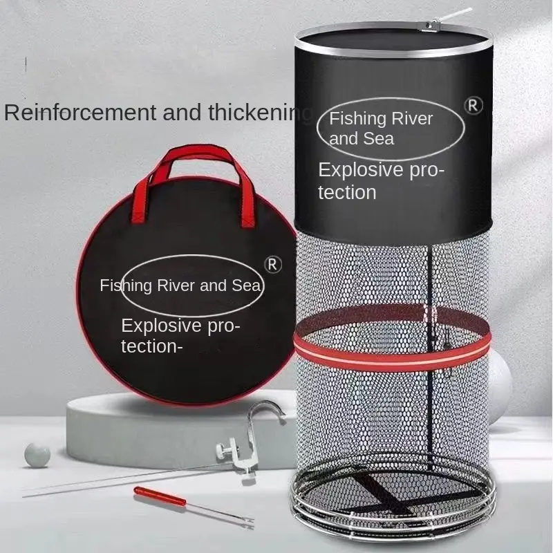 Túi Lưới Cá, Dày, Bảo Vệ Cá, Sợi Nylon, Chống Treo, Giá Ưu Đãi Đặc Biệt, Vòng Đôi Bằng Thép Không Gỉ, Bảo Vệ Câu Cá, Thích Hợp Để Câu Cá, Lưới Cá, Thiết Bị Câu Cá Bắt Cá Fishing Bắt Cá Fishing