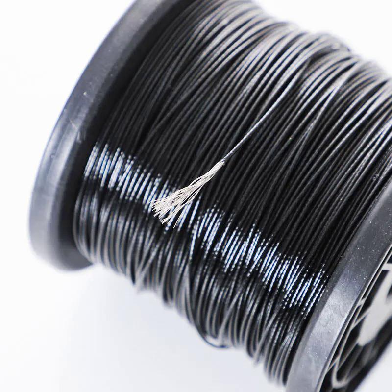 Product Introduction of 304 Stainless Steel Black Plastic Coated Soft Steel Wire Rope Flip Hook Fish Line Clothesline Advertising Hang Rope Plastic Coated Fish Buckle Rope 33