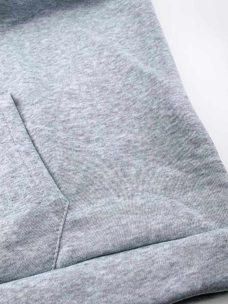 Product Introduction of 【Plus Size】 Letter Print Zip Up Hoodie & Sweatpants Set, Casual Long Sleeve Hooded Sweatshirt & Jogger Pants, Women's Fall & Winter Clothes 7