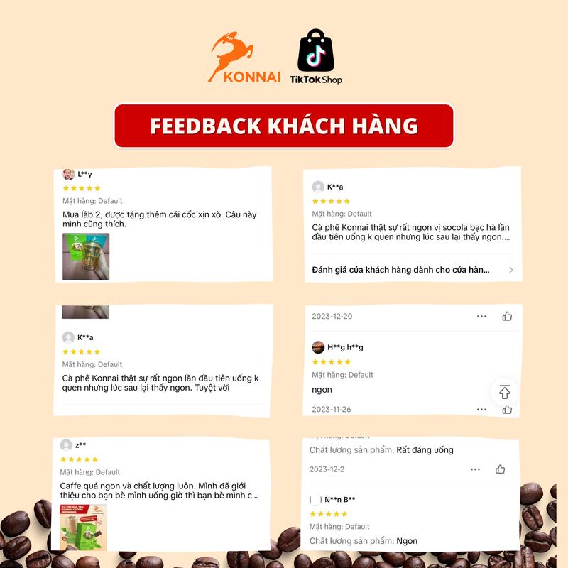 Cà phê hòa tan sữa BOOST Konnai Coffee - cà phê nguyên chất kết hợp với sữa thực vật - hương vị sữa Cafe 8