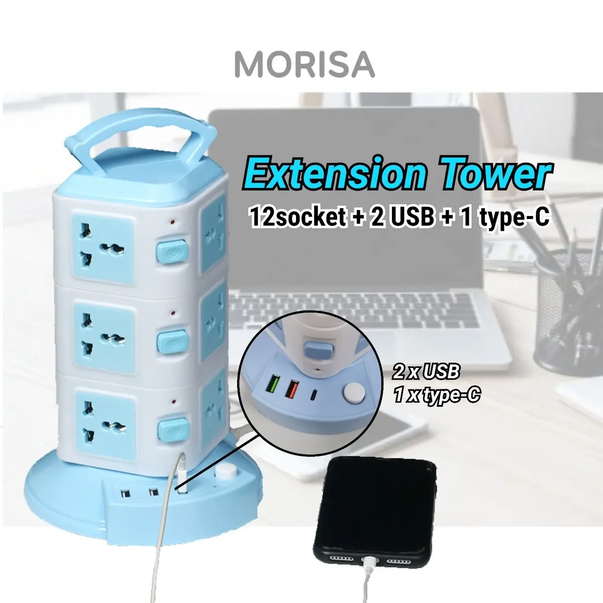 2 USB Port 1type c port 12 Universal Power Strip Extension Plug Power Socket Electric Sockets Elektrik Soket Cords (USB C *) Electrical Home