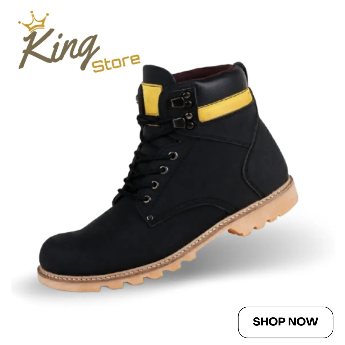 Sepatu Pria Cat Holton Safety Boots Ujung Besi Fashion Pria Bikers Turing Outdoor Shoes Kerja