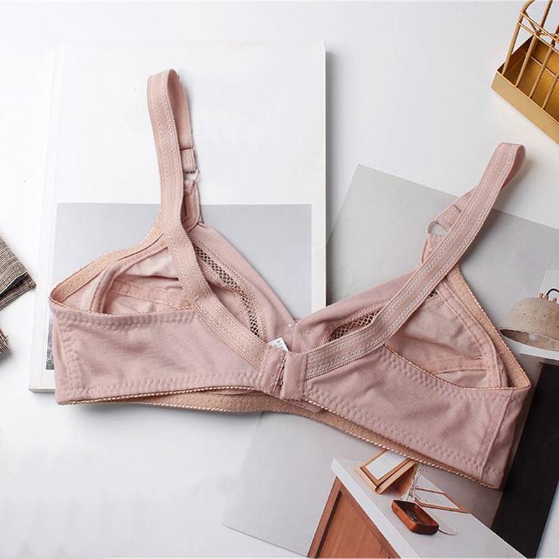 Áo Ngực Siêu Mỏng, Thoáng Khí, Chất Liệu Cotton Mềm Mại, Không Gọng, Thích Hợp Cho Phụ Nữ Trung Niên Và Ngoại Cỡ, Áo Ngực Cho Mẹ 7