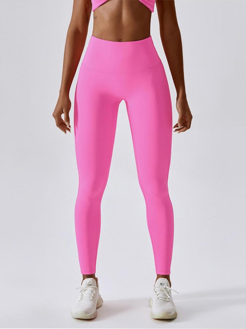 Product Introduction of Women's Solid High Waist Sports Leggings, High Stretch Yoga Leggings, Glam Supersport Leggings, Gym Clothes, Ladies Sportswear for Indoor Outdoor Wear, Tummy Control Tights 13