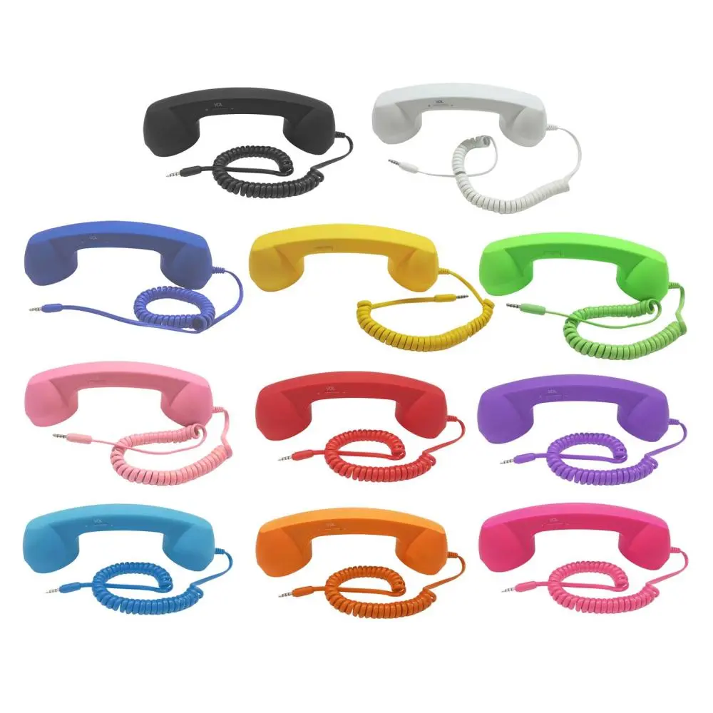 Vintage Telephone Handset 3.5mm Mini Stylish Comfort/ Fashion/ Handset Receiver/ Microphone Speaker/ for   Mobile Phones Smartphone