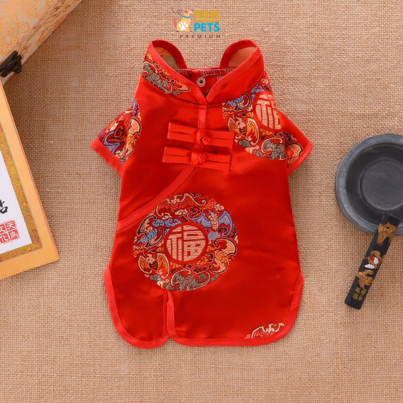 Product Introduction of Áo Dài Cho Chó Mèo 2025 Quần Áo Váy Tết Cho Chó Mèo Quần Áo Cho Thú Cưng Thiết Kế Thời Trang Cao Cấp Hiha Pets. 26