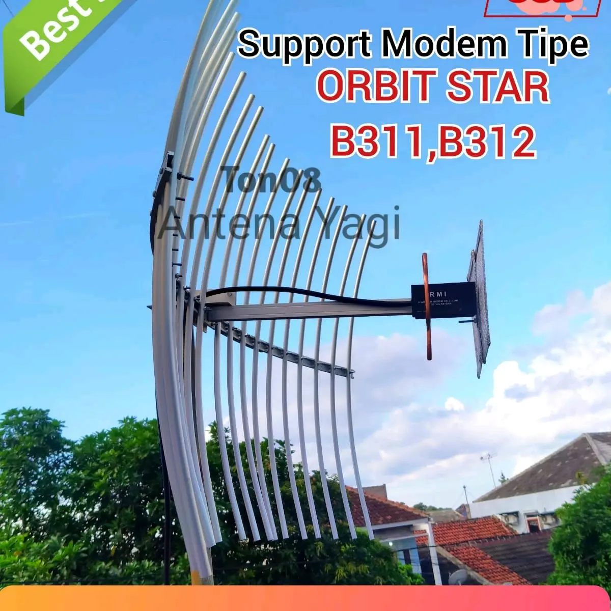 ANTENA YAGI GRID MODEM  ORBIT STAR 2  3G 4G (KABEL 15M)