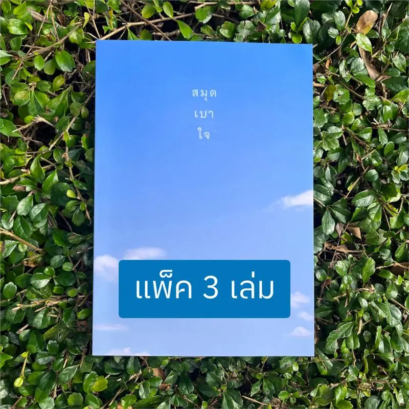 Wayne84544shop ประโยชน์สด สมุดเบาใจ ปกท้องฟ้า (แพ็ค 3 เล่ม)