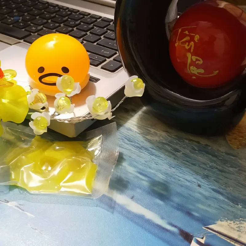 Đồ Chơi Hình Lòng Đỏ Trứng Giải stress Giảm Stress Toy 3