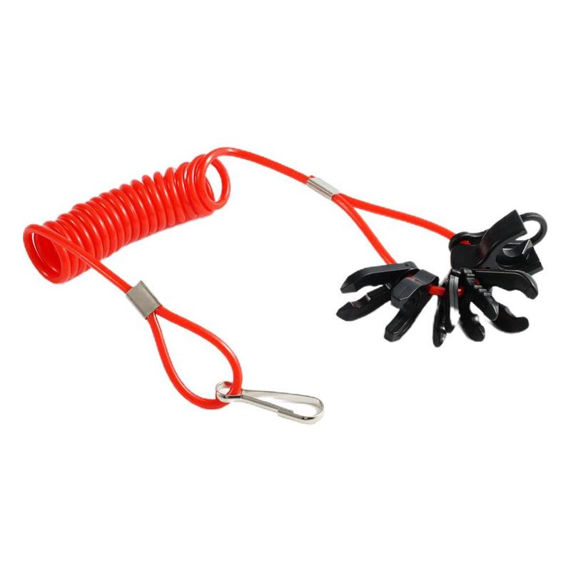 Product Introduction of 1set 7 Keys Boat Engine Outboard Motor Kill Switch Lanyard Motorboat Safety Urgent Rope Key Selling Reminder Tether Flameout Rop 39