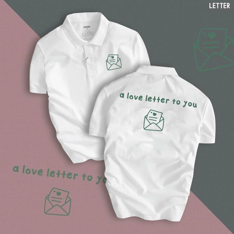 Áo thun cổ trụ polo LETTER CÓ BIGSIZE (VẢI DA CÁ) -AOTHUNSN Menswear Nam Top Có Cổ  Shirt Ngắn Tay Tay Ngắn
