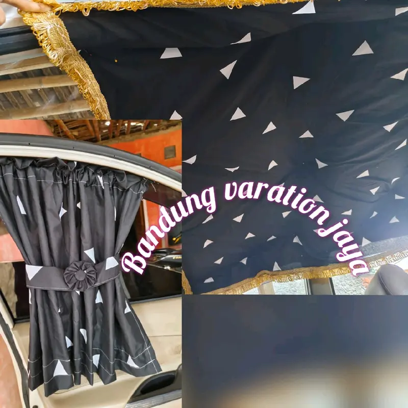 AKSESORIS kain flapon atap kabin 1 set tirai pintu motif terbaru 1