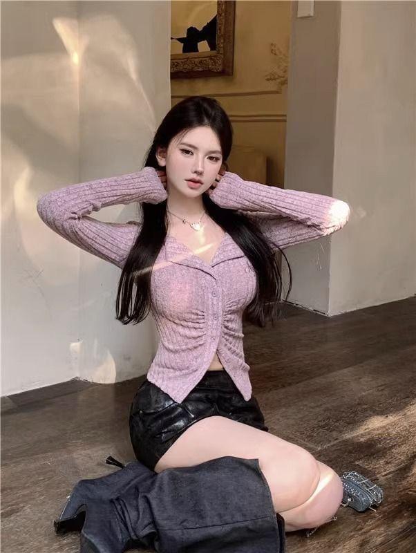 Product Introduction of Áo Cardigan Thiết Kế Độc Đáo Cao Cấp, Ngọt Ngào Và Ngầu, Áo Len Dài Tay, Dành Cho Nữ, Thích Hợp Cho Mùa Thu, Áo Sơ Mi Thêu, Bán Chạy, Phong Cách Cô Gái Nóng Bỏng 20