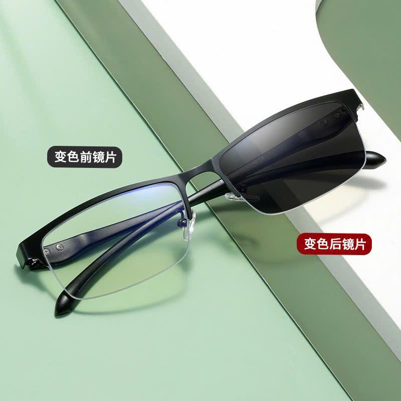  Kính viễn thị đổi màu nửa viền chất liệu cao cấp  đủ độ lão thời trang và lịch lãm 
