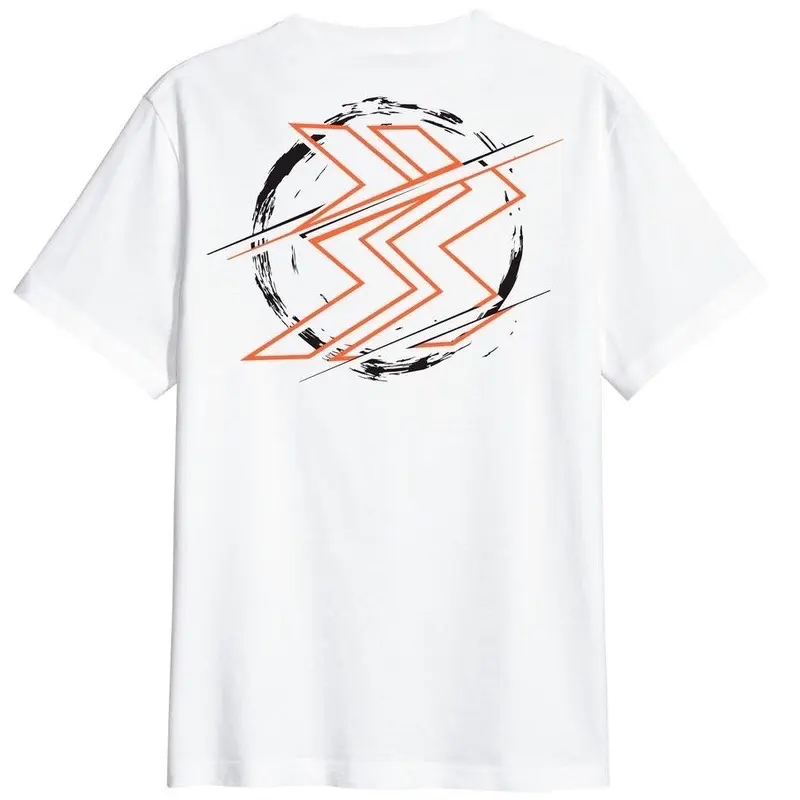 Kaos Lengan Pendek Putih Geoff Max Katun Pria Wanita T-Shirt