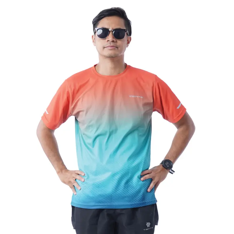 Tiento Baju Olahraga Lari Jersey Running Pria Anti UV Xceleration 2