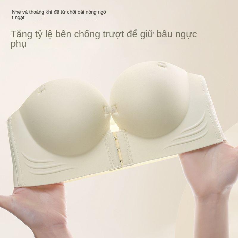 Đồ Lót Nữ, Áo Ngực Cài Trước, Không Gọng, Thích Hợp Cho Váy Hai Mảnh, Chống Trượt, Không Dây, Áo Ngực Gợi Cảm, Nâng Ngực, Cỡ Nhỏ 4