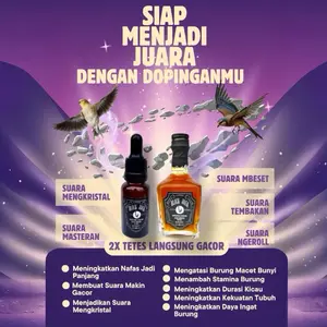 Thailand - Black Jack Vitamin Burung Original Doping Penggacor Burung Doping Semua Jenis Burung Murai Batu Kenari Pleci Sogon