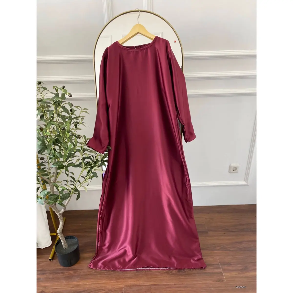GAMIS SATIN-maroon