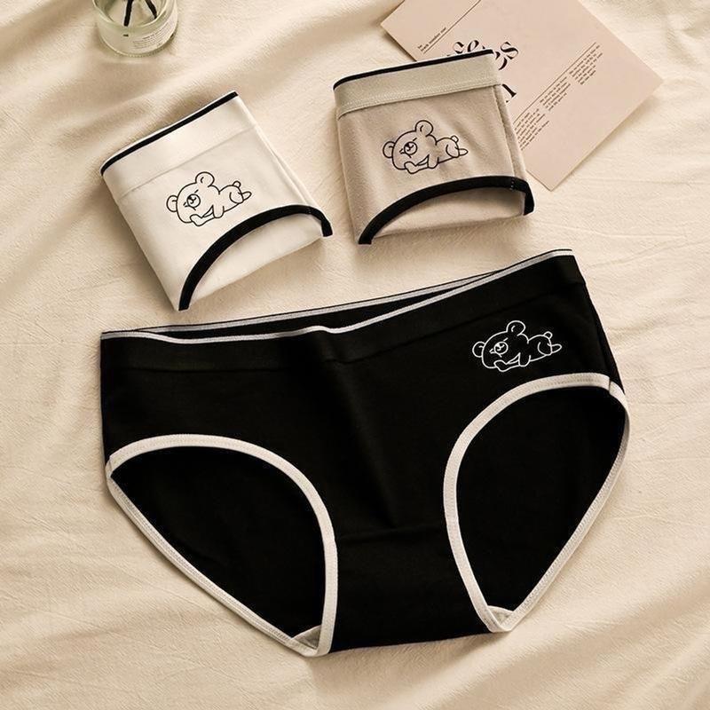 Product Introduction of COMBO 5-10 quần lót cotton hình gấu 3 màu co dãn tốt 38-68kg 20