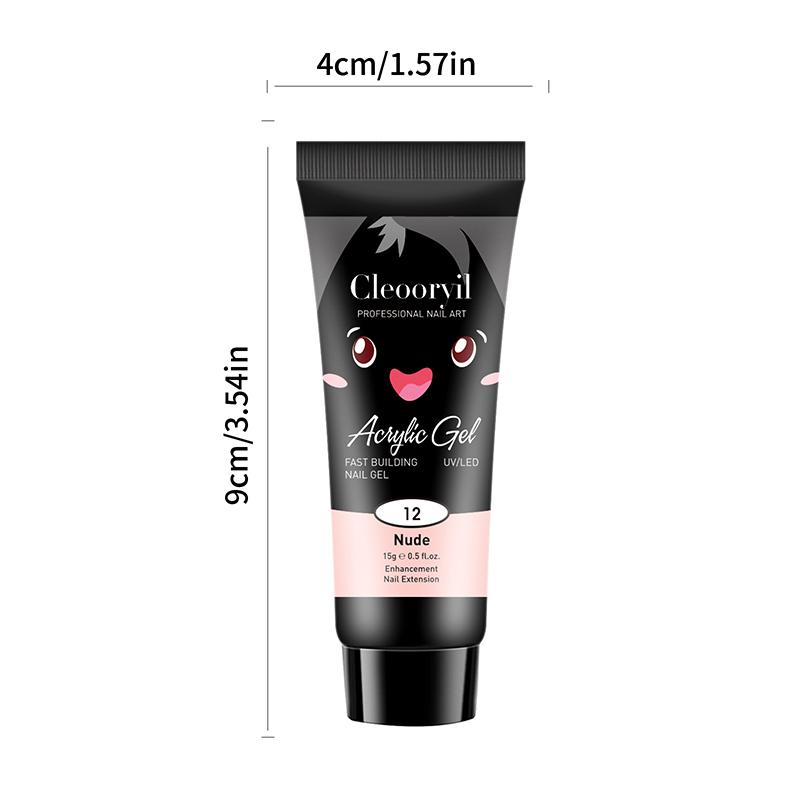 Product Introduction of 15ML Multicolor Poly Nail Polish Gel Acrylic Extension Glue Professional Semi Permanent Resin Art Crystal Nail Glue Durable Nail Art Nail Care Uv Cutics Manicure Cosmetic 28