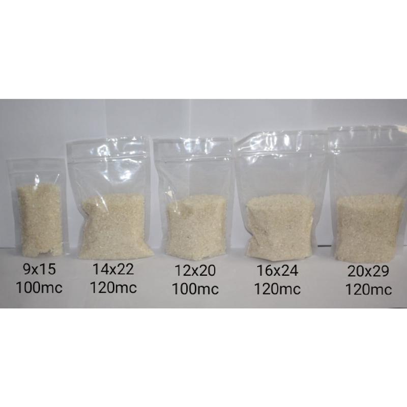 Product Introduction of PLASTIK STANDING POUCH  ISI 50 PCS | KLIP KEMASAN BENING TOP TEBAL 0