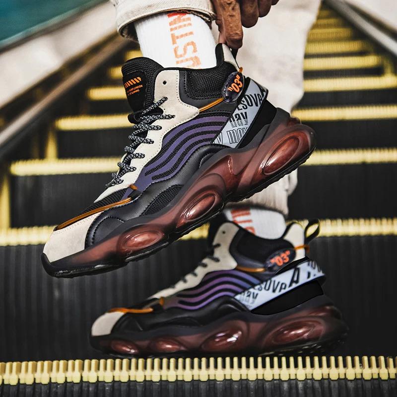 Custom Luminous Winter Plush Casual Sneakers Leather Plus Size US 13 EU 48 Air Cushion Sports Running Shoes for Men Closed Boy_voghion.com