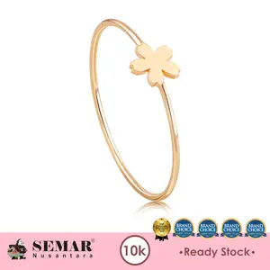 Cincin Emas Dainty Sakura Bloom Gold 10K Semar Nusantara
