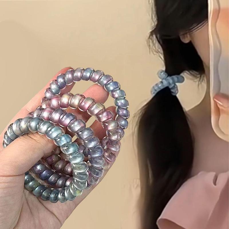 Product Introduction of 4pcs Phone Ring Headwear Hair Rope High Elasticity And Unbreakable Ins Wind 24