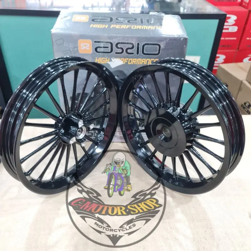 Velg Andong Axio Palang 20 Vario 125 Old, Vario 125 New, Vario 150 Old, Vario 150 New, Vario 160 Cbs, Vario 110, Vario 110 Fi, Mio, Xeon Gt, Mio j, Beat, Scoopy,Scoopy New,Beat Street,Genio, Beat Pop, Beat Deluxe, Mio M3, Mio 125, Fino 125, X Ride 115 125 3